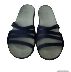 CROCS Women's Sandals - bleue and Cream